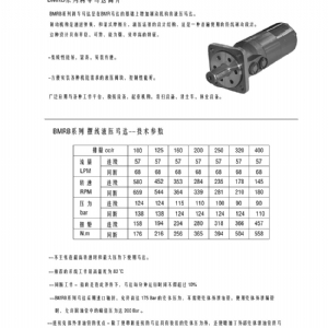 BMRB剎車系列擺線液壓馬達(dá)